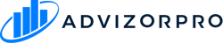 advizorpro logo - blue + black